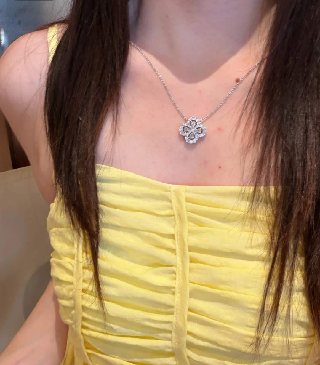 Harry Winston Silver Flower Pendant Necklace